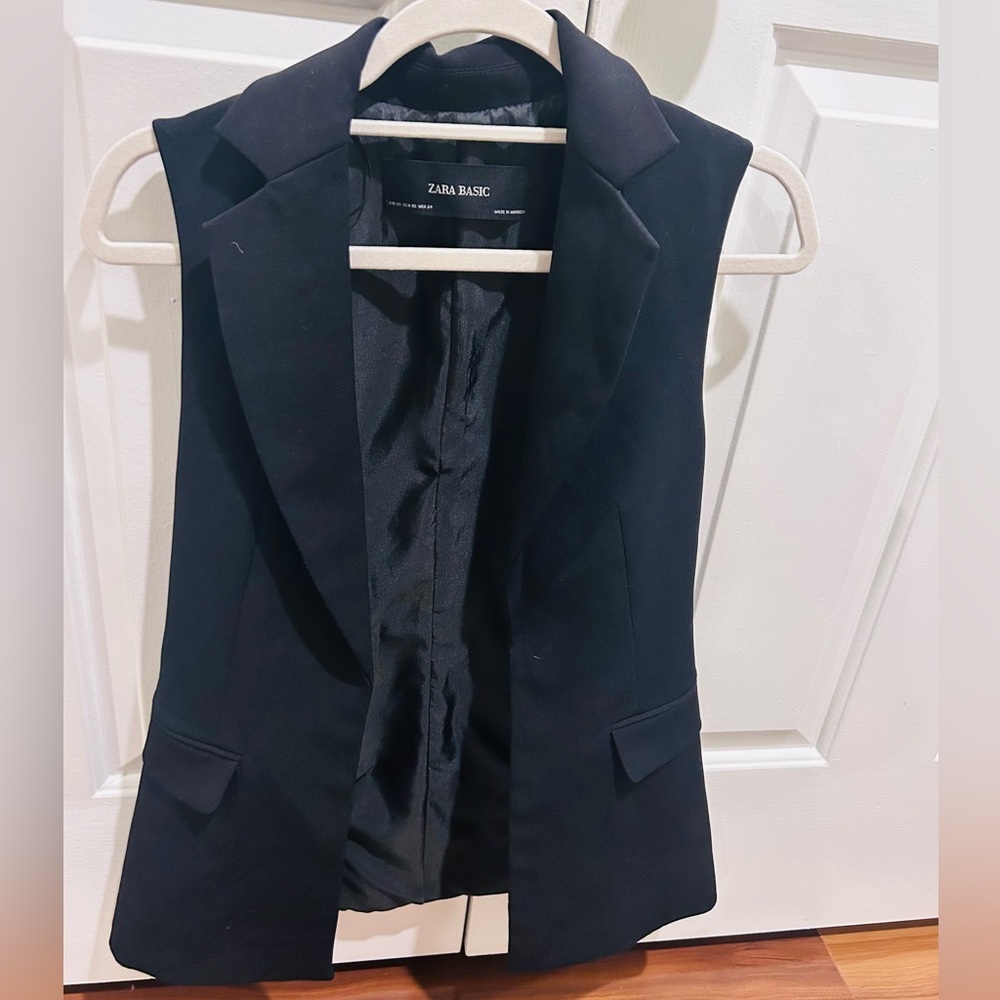 Black dress vest-Zara